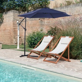 golckuod 10ft Cantilever Patio Umbrella with Crank | Heavy-Duty Outdoor Umbrella for Shade and Protection | UV50+ Waterproof and Rust-Resistant