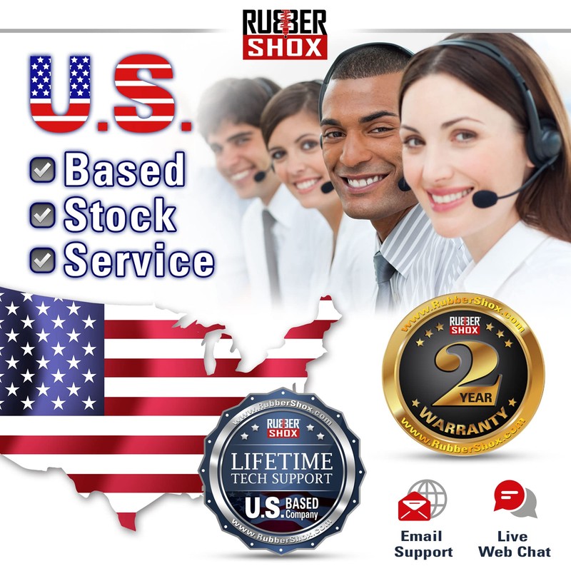 U.S. RubberShox UCSB Series Universal Front-Rear Automobile Coil Spring Buffer/Spacer