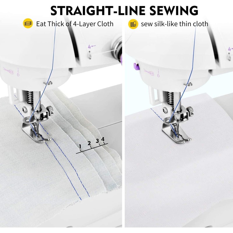 Magicfly Mini Sewing Machine with Extension Table, Dual Speed Portable