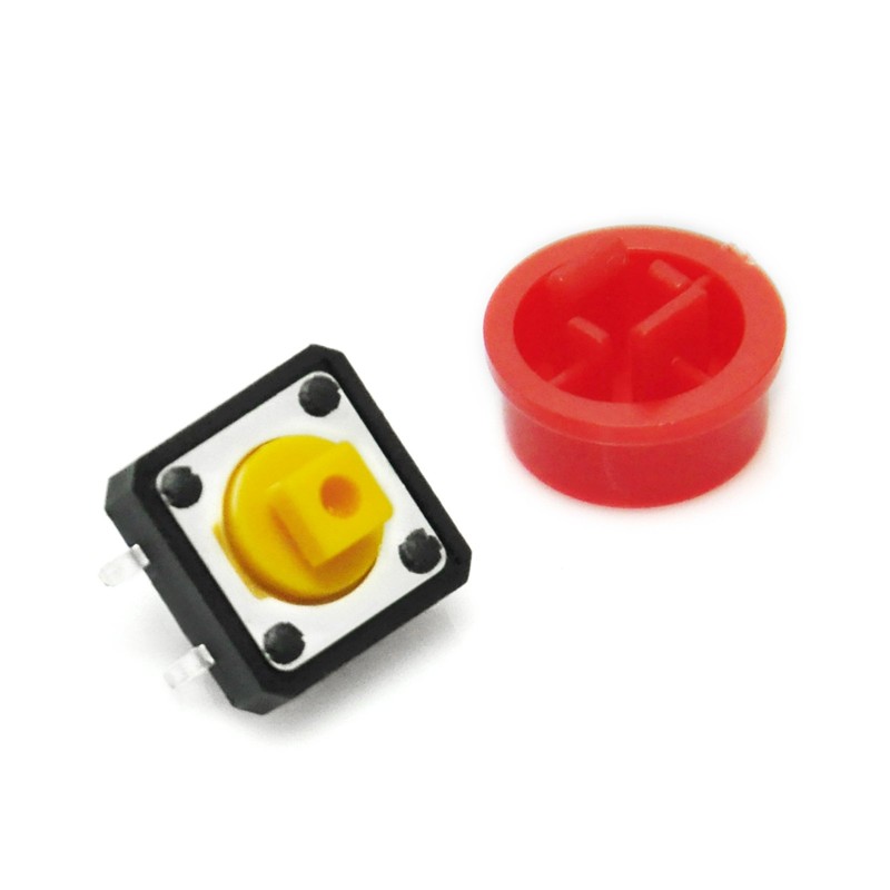 Gikfun 12x12x7.3 mm Tact Tactile Push Button Momentary SMD PCB