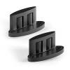 Ccjh Sliding Barn Door Hardware - Floor Guide, Black, Carbon