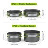 Lixada Camping Pot Set 11-Piece Camping Cookware Camping Tableware 2-3