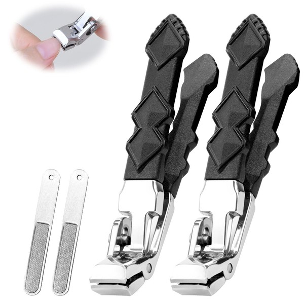 zxbaers 2PCS Toe Clippers Set for Seniors,Nail Clippers for Seniors