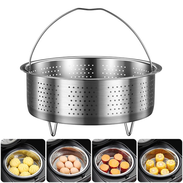 MENAYODA Steamer Insert, Strainer Insert for Pots with Handle, Stainless