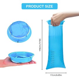 Disposable Emesis Bag, Emesis Bag, Disposable Emesis Bags for Travel Sickness, Pack of 10 Barf Bags, Vomit Bags, Suitable for Sports, Planes, Taxi, Travel Sickness in the Car, etc., 1000 ml