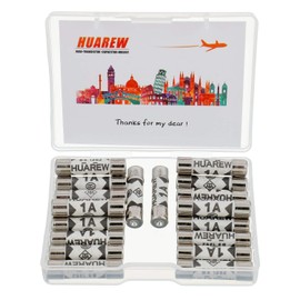 HUAREW 20 Pcs 1A 240V 6.3x25 mm BS1362 0.248x0.984 Inch Ceramic Tube Fuses