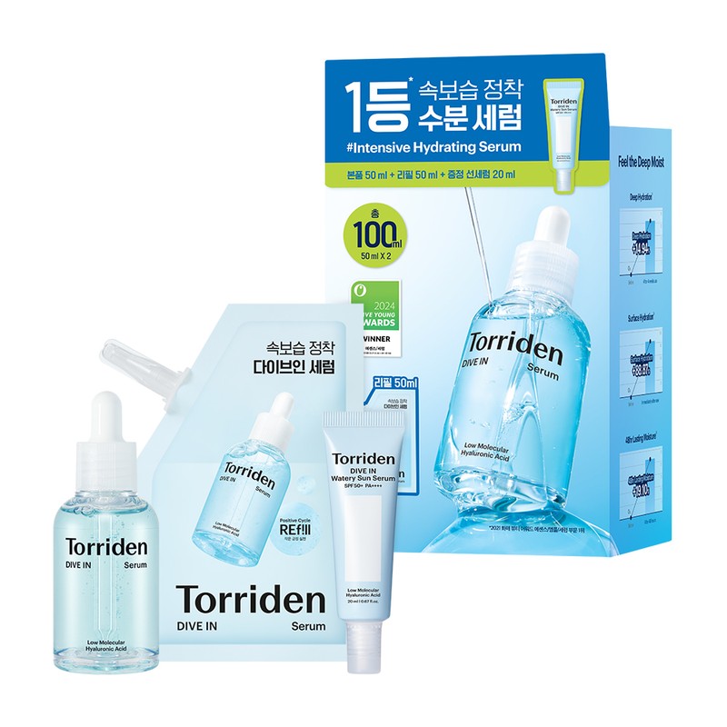 Torriden Dive-In Low Molecular Hyaluronic Acid Serum 50ml Refill Set