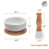 Porcelain Mortar and Pestle Set – Pill Crusher, Spice Grinder,