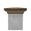 Flat Peak Newel Cap, for 3 1/4" Square Newel Posts,