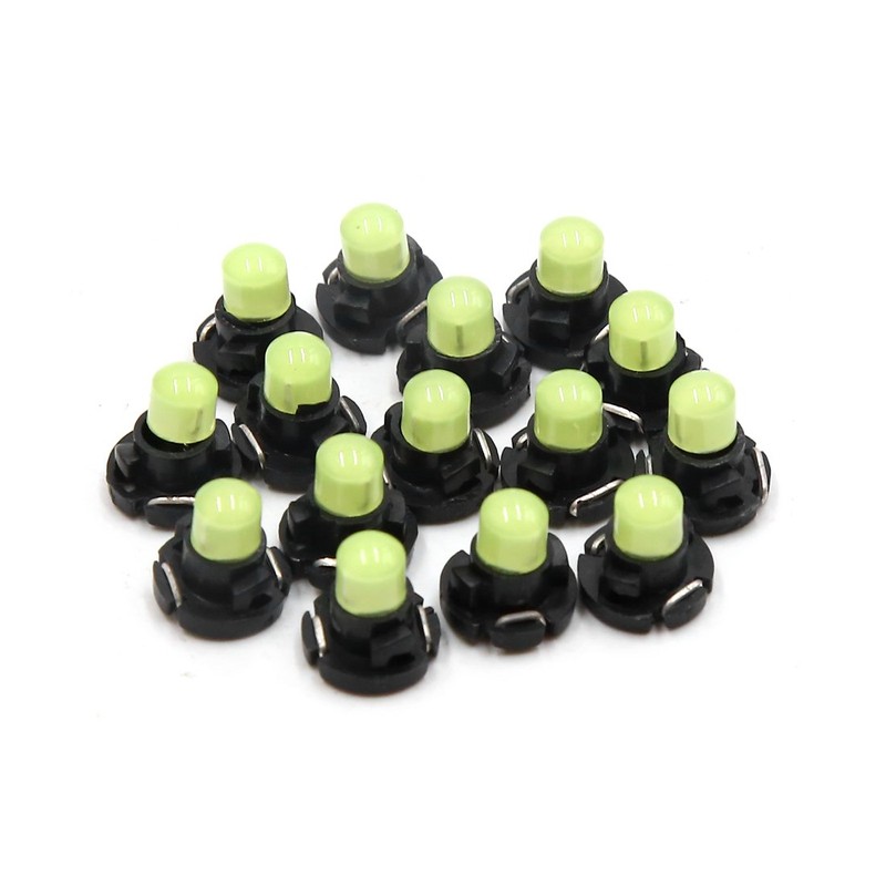 sourcing map 15pcs 12V Ice Blue T4.2 Car Wedge LED