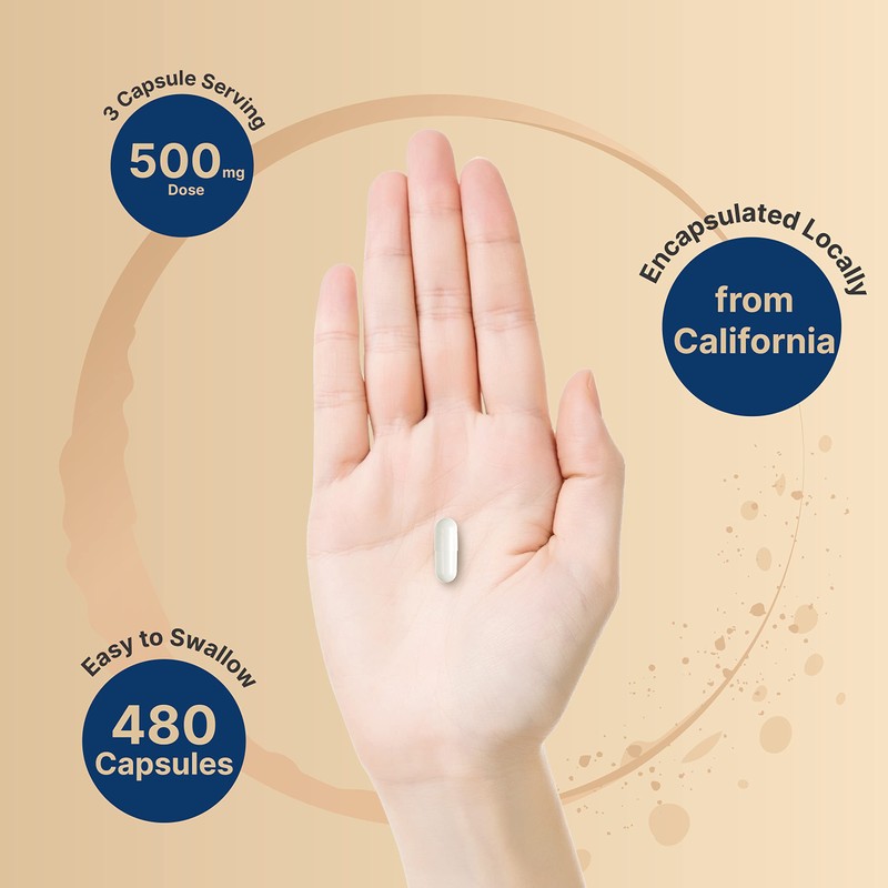 NatureBell Magnesium Citrate 500mg, 480 Capsules (2 Pack) | High-Purity