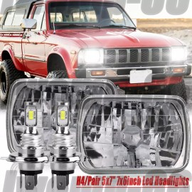 Unbranded for Toyota Pickup 1982-1995 Hardbody Truck Pair 5x7" 7x6inch Led Headlights
