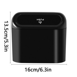 Wmzjnljy 2pcs Car Trash Can Bin with Lid with Lid, 160 pcs Trash Bags and 4 pcs Car Hooks Mini Vehicle Trash Bin for Front Back Seat Accessories for Car Office Home(Z62-2)