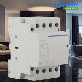 Household AC Contactor 4P 63A 24V/230V 50/60Hz Household AC Contactor 2NO2NC DIN Rail Installation (AC230V)