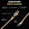 GLD Rope Chain Necklace – 8MM, 16", 18K Gold-Plated Yellow