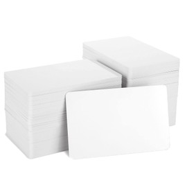 LDHHYH 200 Pack Premium Blank PVC Cards, Blank Credit Cards CR80 30 Mil Graphic, White Plastic Cards PVC ID Cards for Photo ID Badge Printers