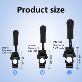 Katyjun 16 Piece Zip Repair Set, 3 Sizes Zip for Zip