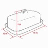 Nerthus FIH 335 burriera porcellana con coperchio conservare burro
