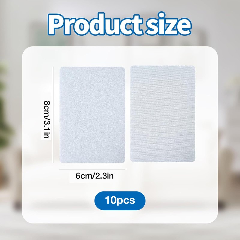 Auzly 10-Pack Rug Gripper Tape | Double Sided Anti-Slip Carpet