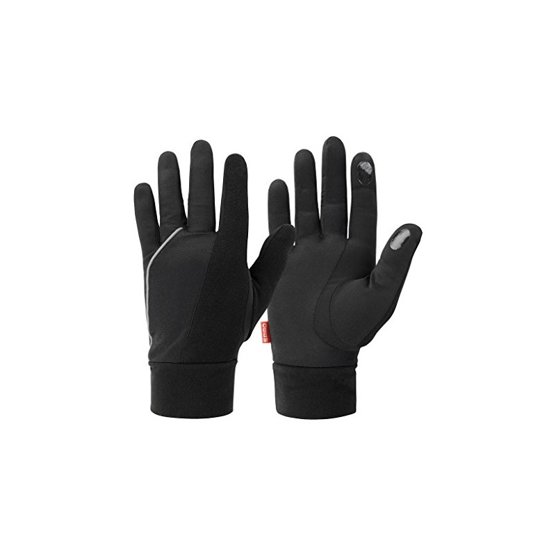 Spiro Men's Running Gloves - Black, Large