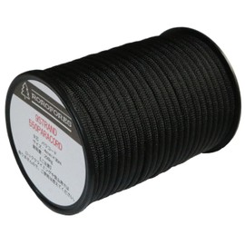 ROROFORES 9STRAND 550PARACORD Paracord 9 Cores, 0.2 inch (4 mm), 30 m, Black