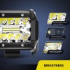 NILIGHT LED PODS - 4in TRIPLE ROW LED LIGHT BAR