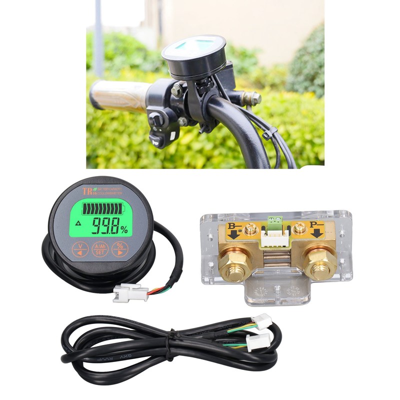 Battery Monitor Waterproof Reverse Connection Protection Battery Voltage Indicator 100V