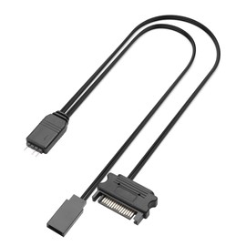 YAODHAOD ARGB Restart Buttons Controller Case Manual Reset Controller Computer 5V ARGB 3-Pin Light Control (Black)