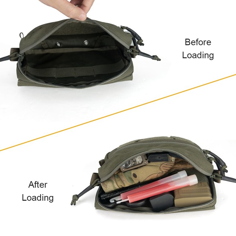 IDOGEAR Tactical Drop Dump Pouch Dangler Pouch Vest Admin Pouch