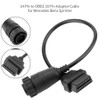 OBD2 Diagnostic Cable, 14 Pin to OBD2 16 Pin Adaptor