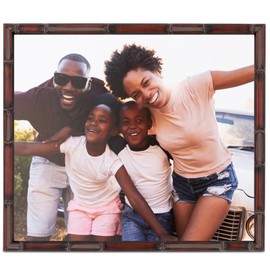 ArtToFrames 24x36 Inch Brown Picture Frame, This 0.75 Inch Custom Wood Poster Frame is .75" - Walnut Bamboo - Comes with Foam Backing 3/16 inch and Regular Acrylic (FBPLD8575-24x36)
