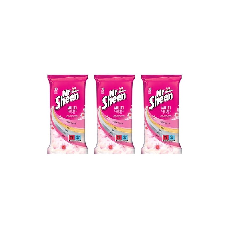 Mr Sheen Ultra Effective Wipes for Wood, Glass, Metal and