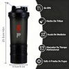 650ML/22OZ Botella para Proteina de Coctelera Protein Shaker
