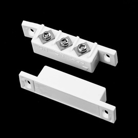 ZONADAH Magnetic Reed Switch Safe Normally Open Closed Door Window Contact Sensor Alarm Reed Switch Magnetic Contact Switch High Sensitivity Fireproof for Door Wall