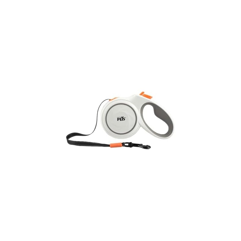 Fancy Pets Correa Retráctil para Perros Spiro Color Blanca Tamaño