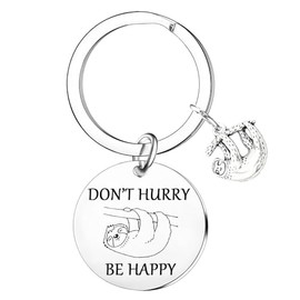 Nfyxcaz Funny Sloth Gifts For Women Men Sloth Animal Keyring Sloth Keychain Sloth Lover Gift Birthday Gift For Sloth Lover