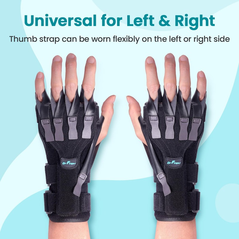 Radial Nerve Palsy Splint Brace for Wrist drop, 5 Fingers