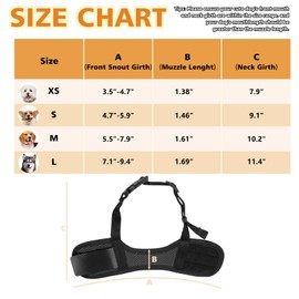 Adjustable Dog Muzzle Breathable Mesh Muzzles for Small Medium Large Dogs Soft Nylon Dog Mouth Guard Pet Safe Anti Biting Dog Muzzle for Prevent Barking Chewing (Black, XS)