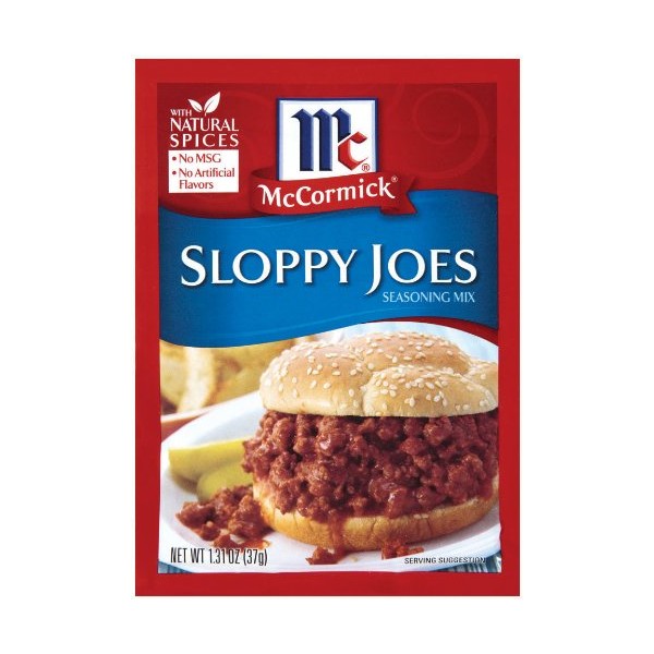 McCormick Sloppy Joe Seasoning, 1.31-Ounce Units (Pack of 24)