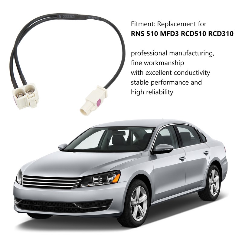 Radio Antenna Adapter Cable ABS Car Accessories Replacement for RNS