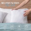 Elegant Comfort 4-Pack Pillow Insert Poly-Cotton Shell Siliconized Fiber Filling,