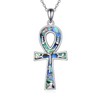 ONEFINITY Ankh Eye of Horus Necklace Women's 925 Sterling Silver