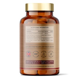 Active Hexose Correlated Compound - 600mg - 120 Capsule - Immune Support - Alpha Glucans - Supports T-Cell/Natural Killer Cell Activity - UK Made - GMP Standards