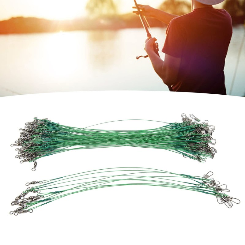 Vbestlife Líderes de pesca, 100 unidades de líder de pesca