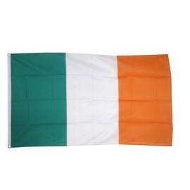 Flaggenfritze® Irish Flag Ready to Hoist with Eyelets + Free Sticker 60 x 90 cm