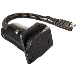 RV PIGTAILS 20020 7-4 Way 9" Taillight Adapter for Coleman/Starcraft, Black