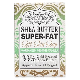 Shea Butter Super Fat Soft-Skin Soap MARRAKESH MENTHE VANILLA