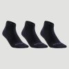 3 Pares Calcetines Tenis Media Gris Oscuro Rs160 Artengo