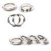 120 Sets Grommets Eyelets 10mm,Sliver Eyelets,Metal Eyelets For Leather,Metal Eyelets