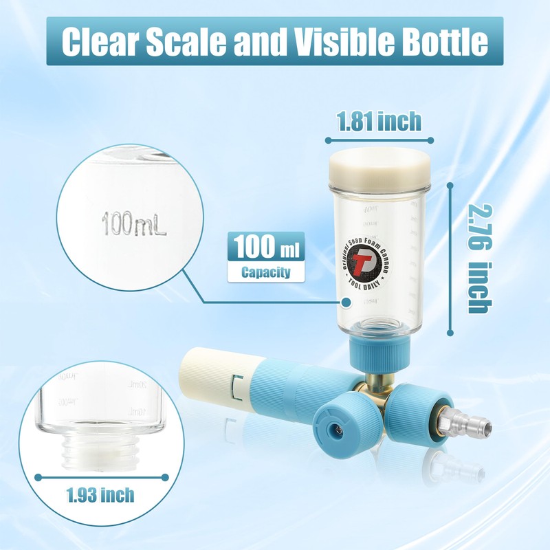 Tool Daily Foam Cannon with Dual Connector Accessory, Original Soap